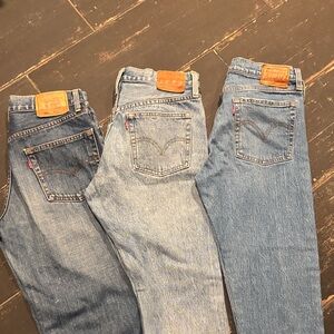 Levi’s Denim women’s Levi Jeans - Set of Three - lot